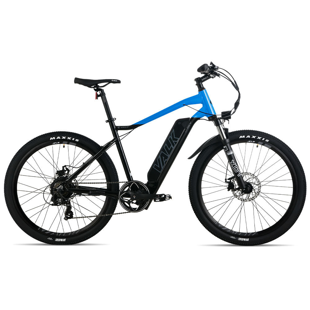 2023 VALK MX7 Electric Bike Medium frame Mountain ebike, Black and Blue