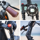 VALK Nomad Electric Fat Tyre Bike, 350W, 32km/hr, Throttle ebike, Disc Brakes, Step-Through Alloy, Shimano 7 spd, 20x4' Kenda Tyres, Suspension, White - Extra Image