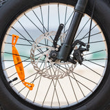 VALK Nomad Electric Fat Tyre Bike, 500W, 45km/hr, Throttle ebike, Disc Brakes, Shimano 7 spd, 20x4' Kenda Tyres, Suspension, Black - Extra Image