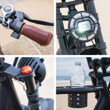 VALK Nomad Electric Fat Tyre Bike, 500W, 45km/hr, Throttle ebike, 20x4' Kenda Tyres, Shimano 7 spd, Suspension, Black - Extra Image