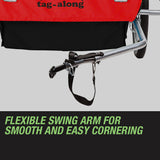 Tag-along Kids Bike Trailer Child Bicycle Pram Stroller Children Jogger Red - Low Angle