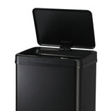 Oikiture Motion Sensor Bin 40L Automatic Black - Low Angle