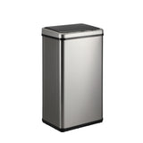 Oikiture 40L Motion Sensor Bin Automatic Rubbish Can Silver