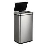 Oikiture 40L Motion Sensor Bin Automatic Rubbish Can Silver