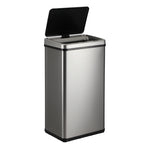 Oikiture 40L Motion Sensor Bin Automatic Rubbish Can Silver, image 5