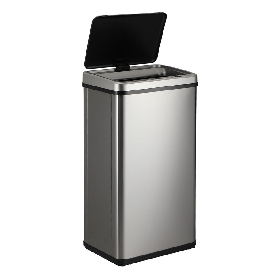 Oikiture 40L Motion Sensor Bin Automatic Rubbish Can Silver, image 5