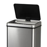 Oikiture 40L Motion Sensor Bin Automatic Rubbish Can Silver