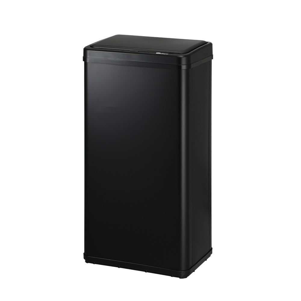 Oikiture 50L Motion Sensor Bin Automatic Rubbish Trash Can Black