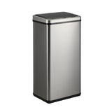 Oikiture Automatic Motion Sensor Bin 50L Silver