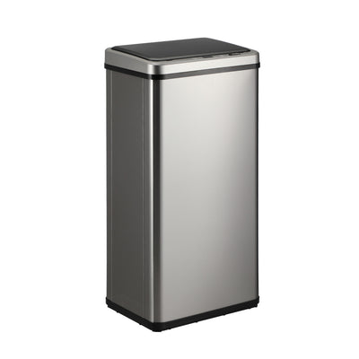 Oikiture Automatic Motion Sensor Bin 50L Silver