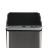 Oikiture Automatic Motion Sensor Bin 50L Silver - Rear View