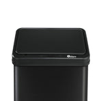 Oikiture 60L Motion Sensor Bin Stainless Steel Black
