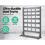 Giantz 47 Storage Bin Rack Free Stand Steel Stand - Top-Down View