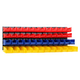 Giantz 48 Storage Bin Rack Wall Mounted Peg Board - Top-Down View