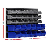 Giantz 30 Storage Bin Rack Wall Mounted - Front View