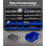 Giantz 30 Storage Bin Rack Wall Mounted - Side View