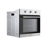 Devanti 60cm Electric Built In Wall Oven Stainless Steel 70L Silver - Top-Down View