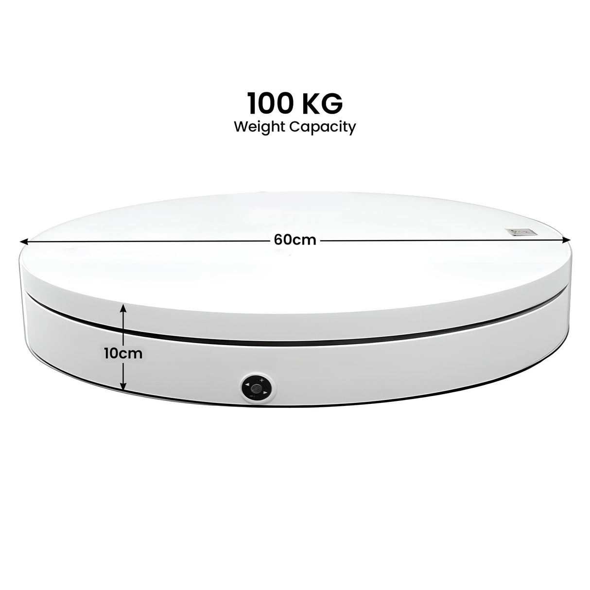 Christabelle 60cmD 100kg Commercial-Grade Electric Display Turntable Christmas Tree - White