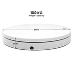 Christabelle 60cmD 100kg Commercial-Grade Electric Display Turntable Christmas Tree - White
