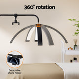 Embellir LED Beauty Light Half Moon Lamp Makeup Tattoo Eyelash Extensions Salon - Top-Down View