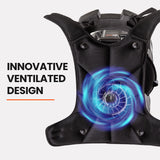 MTM 65CC Petrol Backpack Leaf Blower - Commercial 2 Stroke Garden Yard Tool Back - 45-Degree Angle