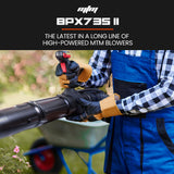 MTM 65CC Petrol Backpack Leaf Blower - Commercial 2 Stroke Garden Yard Tool Back