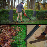 BAUMR-AG BW3 20V SYNC Cordless Leaf Blower, Skin Only - Low Angle