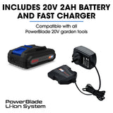 POWERBLADE BW4 20V Cordless Electric Leaf Blower Kit, with Battery and Fast Charger - Extra Image