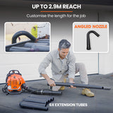 MTM 30CC Backpack Petrol Leaf Blower Yard Garden Commercial Outdoor - 45-Degree Angle