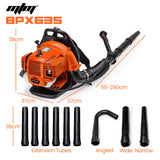 MTM 30CC Backpack Petrol Leaf Blower Yard Garden Commercial Outdoor - Rear View