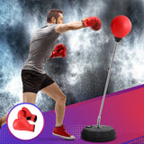 Everfit Adult Punching Bag Stand 150cm Adjustable Freestanding with Gloves and Pump - Close-Up Angle