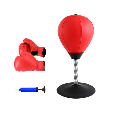 Everfit Desktop Punching Boxing Bag Stand Set with Pump Swivel Speed Balls