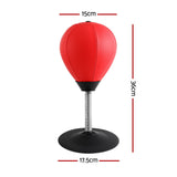 Everfit Desktop Punching Boxing Bag Stand Set with Pump Swivel Speed Balls - Front View