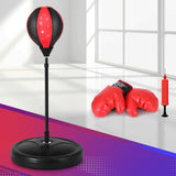 Everfit Punching Boxing Bag Stand Set Gloves with Pump Height Adjustable - 45-Degree Angle