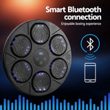 Everfit Music Boxing Machine Bluetooth Wall-Mounted Punch Target with LED Display & Gloves - Top-Down View
