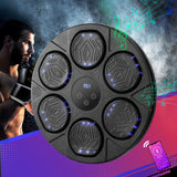 Everfit Music Boxing Machine Bluetooth Wall-Mounted Punch Target with LED Display & Gloves - Close-Up Angle
