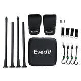 Everfit Doorway Punching Bag Adjustable Apartment Friendly with Boxing Gloves Black - Side View