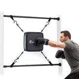 Everfit Doorway Punching Bag Adjustable Apartment Friendly with Boxing Gloves Black - Top-Down View