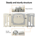 Keezi Baby Playpen 16 Panels Foldable Toddler Fence Safety Play Activity Centre - Close-Up Angle