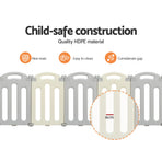 Keezi Baby Playpen 20 Panels Foldable Toddler Fence Safety Play Activity Centre