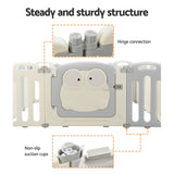 Keezi Baby Playpen 20 Panels Foldable Toddler Fence Safety Play Activity Centre - Close-Up Angle