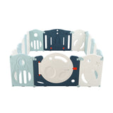 Keezi Baby Playpen 16 Panels Foldable Toddler Fence Safety Play Activity Barrier - Top-Down View