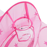 Keezi 3-in-1 Pink Kids Play Tent with Ball Pit, Crawl Tunnel, and Basketball Hoop