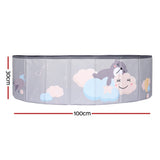 Keezi Foldable Ball Pool for Kids - Portable Toddler Playhouse with Storage Bag