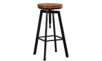 1 X Vintage Retro Industrial Swivel Bar Stool