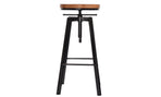1 X Vintage Retro Industrial Swivel Bar Stool