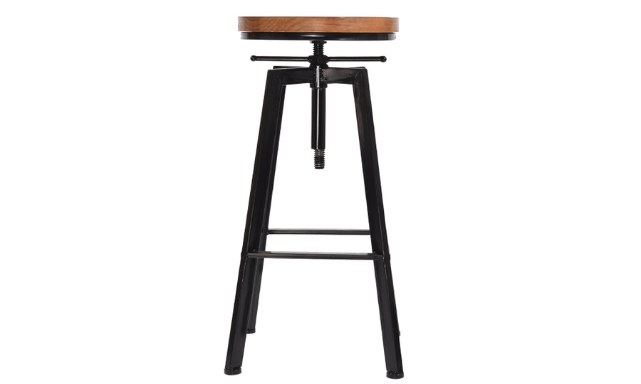 1 X Vintage Retro Industrial Swivel Bar Stool