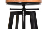1 X Vintage Retro Industrial Swivel Bar Stool