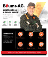 BAUMR-AG 6.5HP Mini Dumper Power Barrow Petrol-Powered with Galvanised Bucket