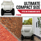 BAUMR-AG 6.5HP Mini Dumper Power Barrow Petrol-Powered with Galvanised Bucket - Close-Up Angle